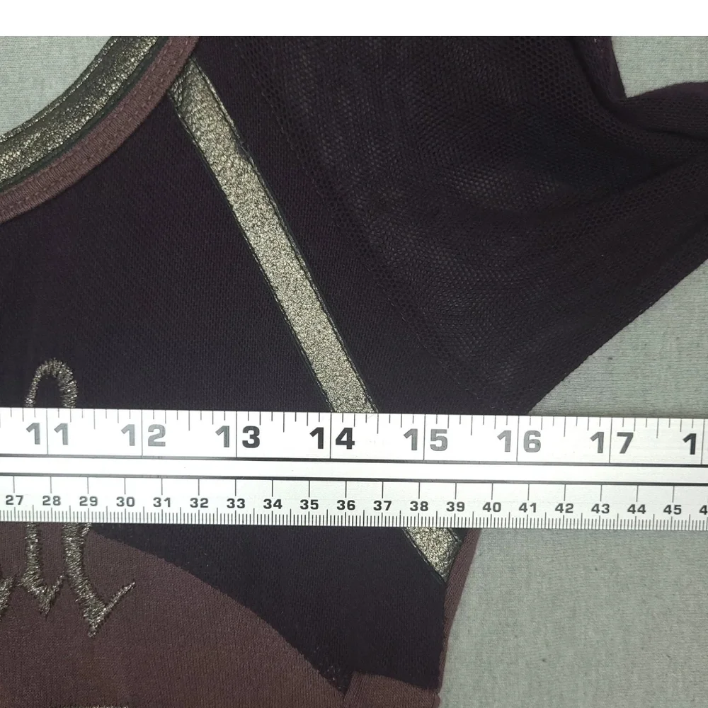 SALVAGE NWT Y2K Lace Up Purple Long Sleeve Dress. Never Worn. M - Picture 11 of 13